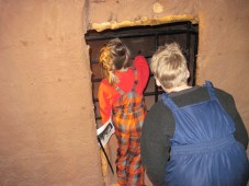 A native house display in the V.C. of Navajo NM.