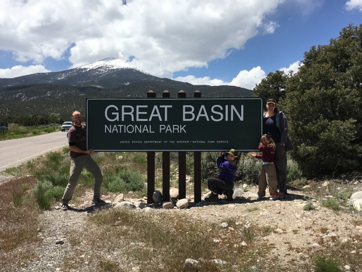 Great Basin National Park - Findyourpark - 100 parks for 100 years - National Park Centennial - BioBlitz - Sign - Centennial Family - Wilde Feathers - Great Basin Sign